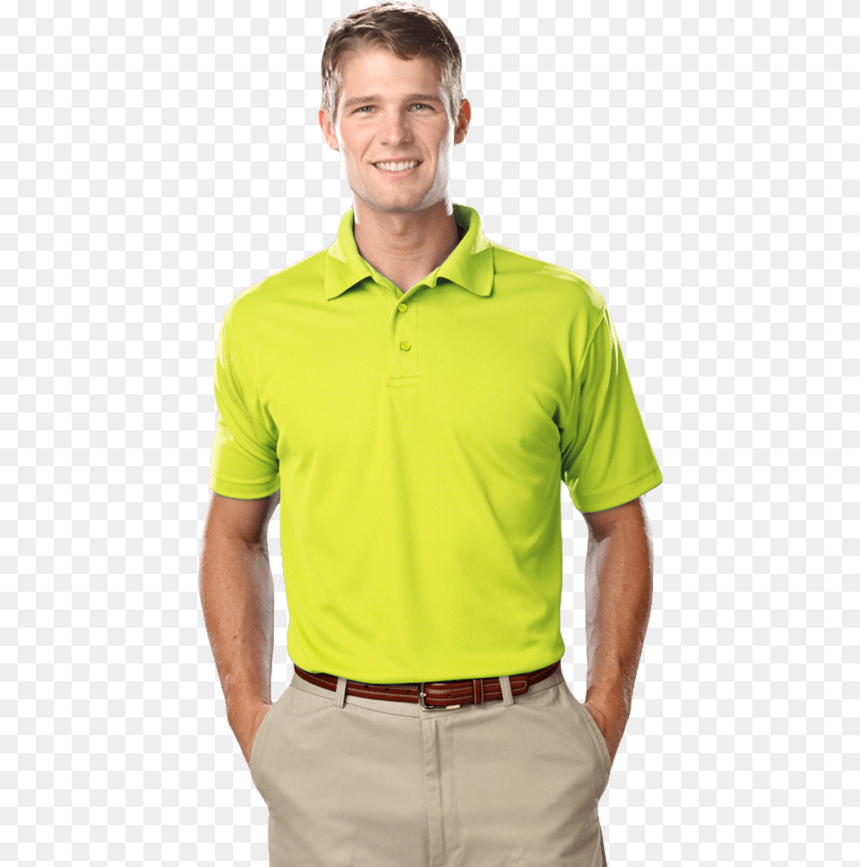 Mens Value Moisture Wicking Ss Polo Polo Shirt, Clothing, Adult, Person, Man Free Transparent Png