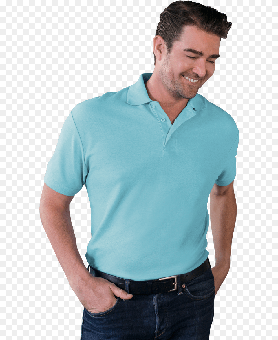 Mens Value Soft Touch Pique Polo Polo Shirt, Man, Male, Pants, Jeans Free Png