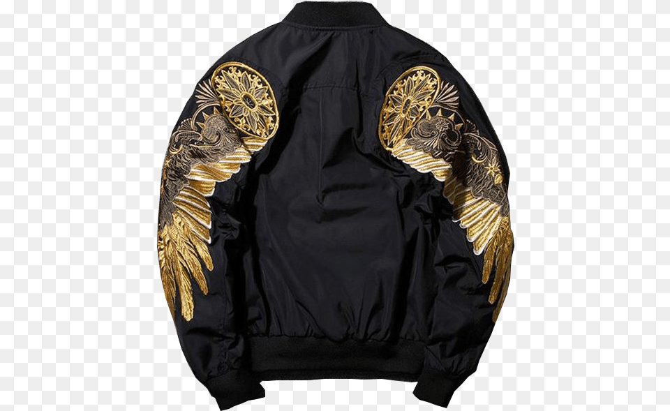 Mens Womens Unisex Eagle Wings Bomber Jacket Angel Wing Bomber Jacket, Clothing, Coat, Hoodie, Knitwear Png