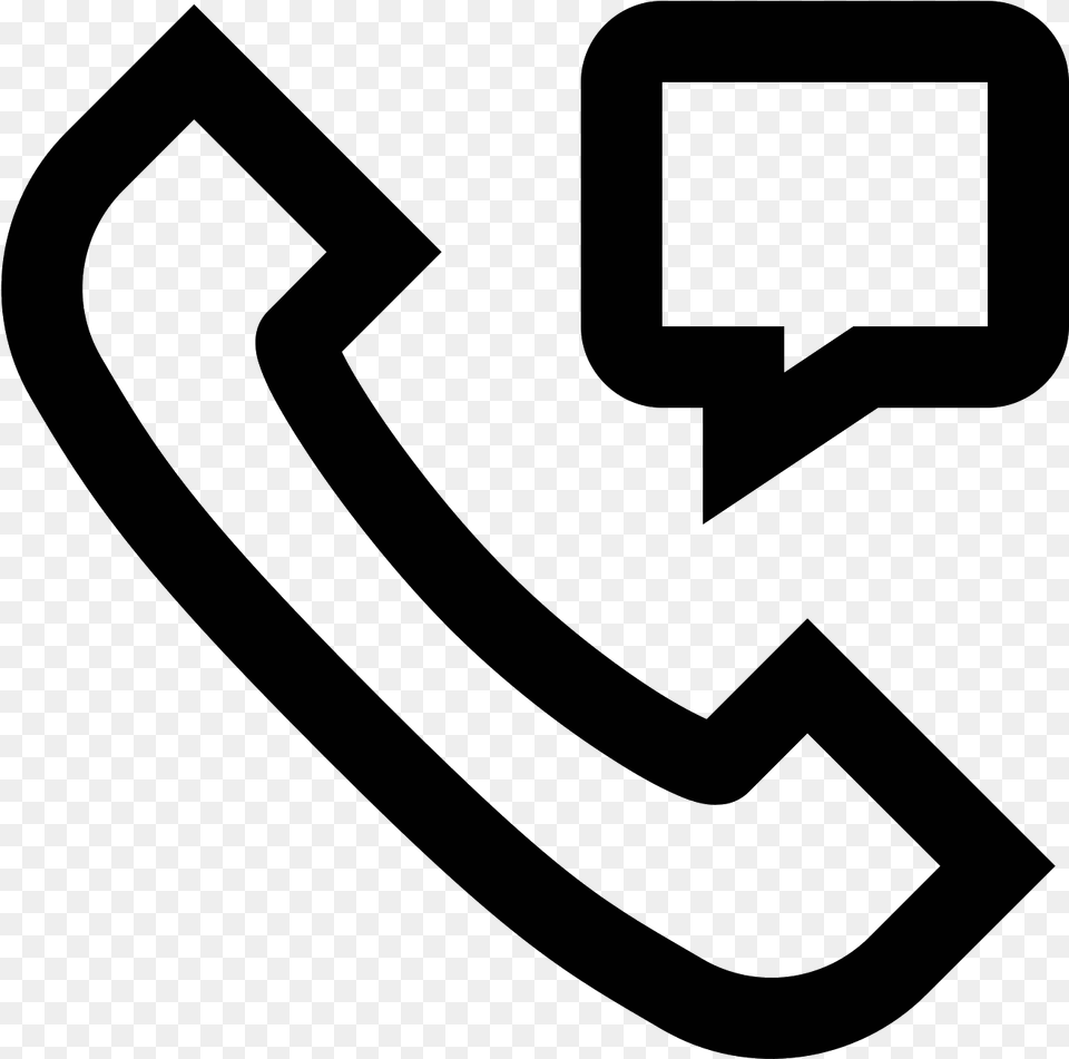 Mensaje De Telefono Icon Vector Phone Icon, Gray Png Image