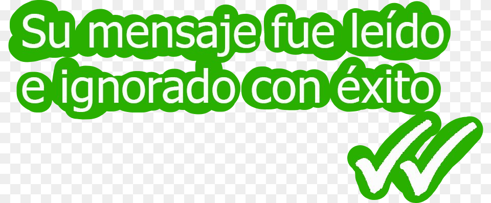 Mensaje Freetoedit Mesage Read Leido Ignored Graphic Design, Green, Light, Text, Logo Png