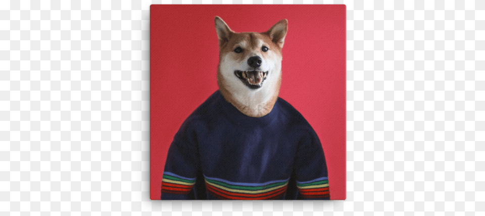 Mensweardog Love Is Love Canvas Print Menswear Dog, Animal, Pet, Mammal, Husky Free Png