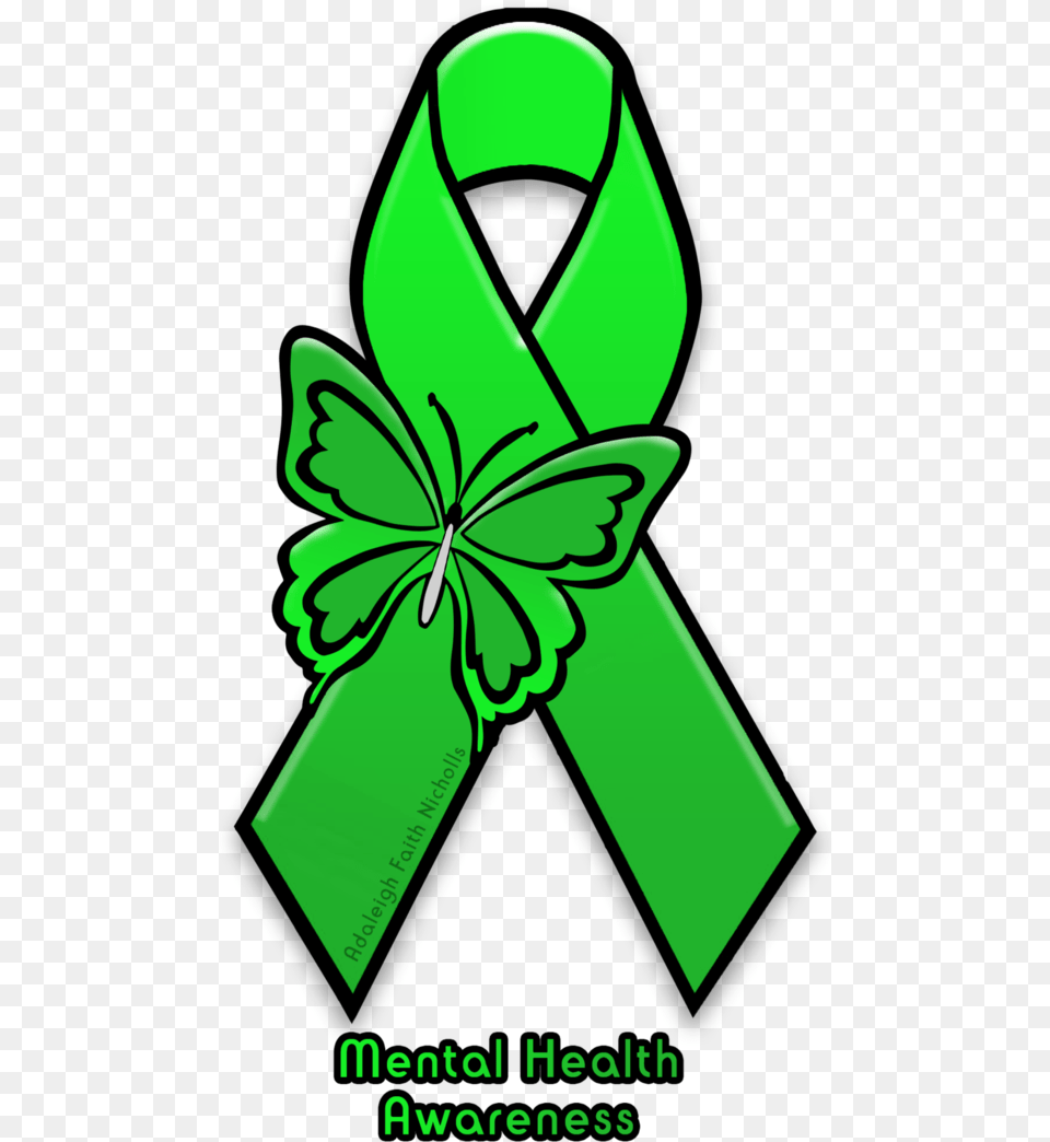 Mental Health Awareness Ribbon Mental Health Cerebral Palsy Awareness Color, Green, Adult, Female, Person Free Transparent Png