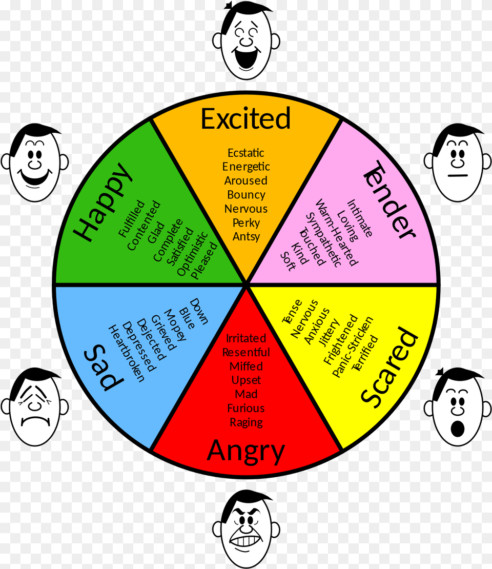 Mental Health Emotion Chart, Face, Head, Person, Pie Chart Png
