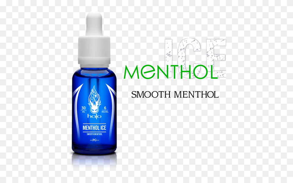 Menthol Ice E Liquid Menthol Flavored E Juice Halo, Bottle, Aftershave, Cosmetics, Perfume Free Png