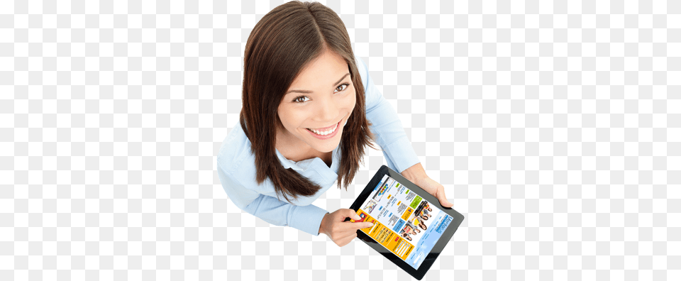 Mentorus Computer Education Is An Iso Ipad Woman, Electronics, Tablet Computer, Adult, Female Free Transparent Png