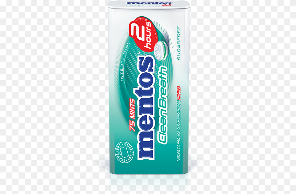 Mentos Clean Breath Intense Mint Coca Cola, Toothpaste, Can, Tin Free Transparent Png