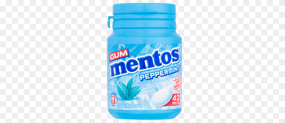 Mentos Peppermint Gum, Jar, Can, Tin Free Png Download