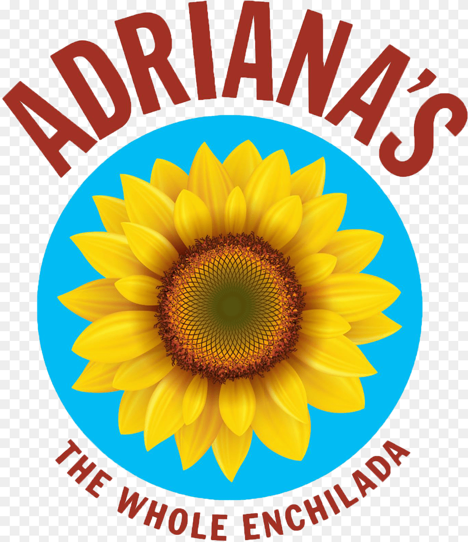 Menu Adrianas The Whole Enchilada Logo Sunflower, Flower, Plant Free Transparent Png