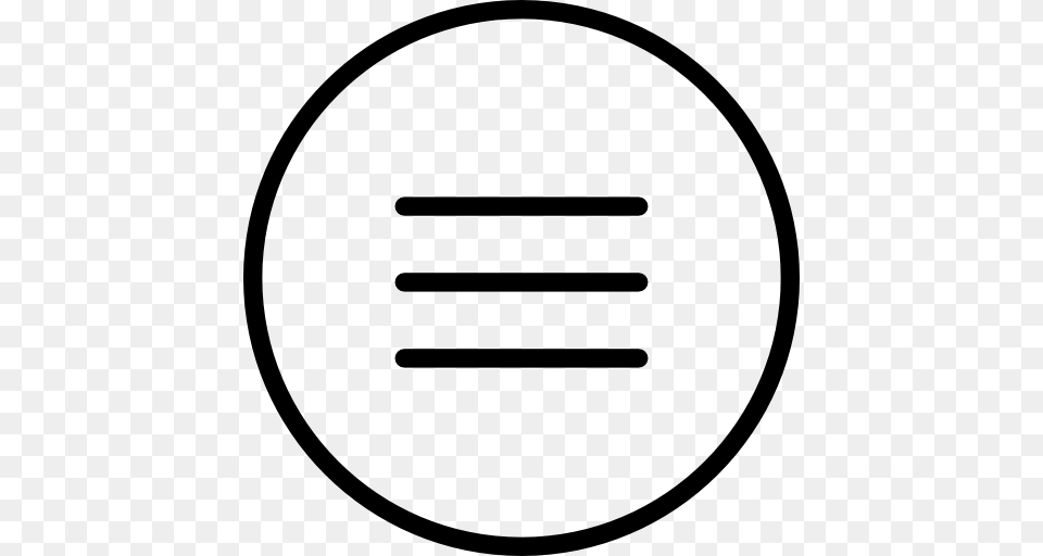 Menu Circular Button, Symbol Free Png