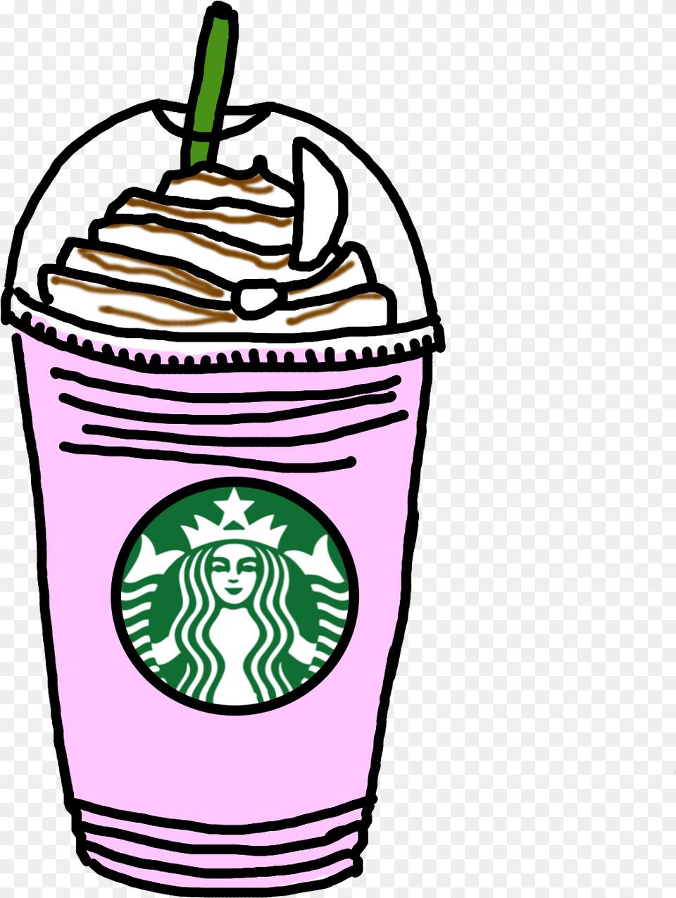 Menu Coffee Drink Starbucks Hd Clipart Starbucks Drinks Clip Art, Cream, Dessert, Food, Ice Cream Png Image