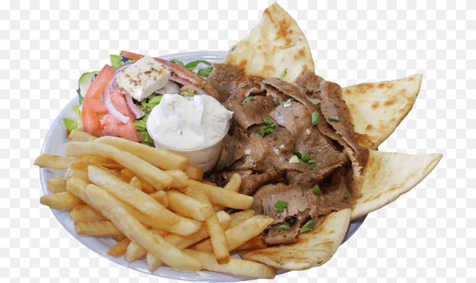 Menu Greek Corner Gyros French Fries, Food, Food Presentation, Bread, Pita Png
