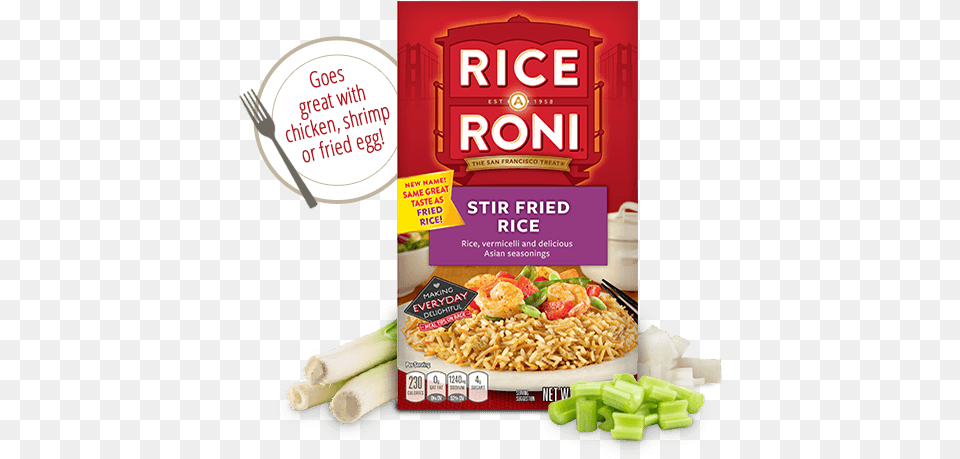 Menu Item Rice A Roni Stir Fried Rice Rice A Roni Cheddar Broccoli, Advertisement, Poster, Food, Lunch Free Png