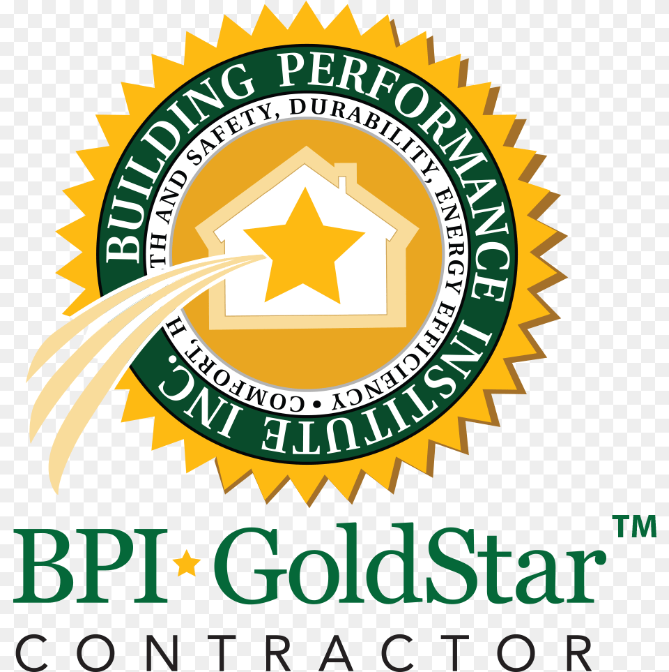 Menu Logo Bpi Gold Star Contractor, Symbol, Badge, Dynamite, Weapon Png Image