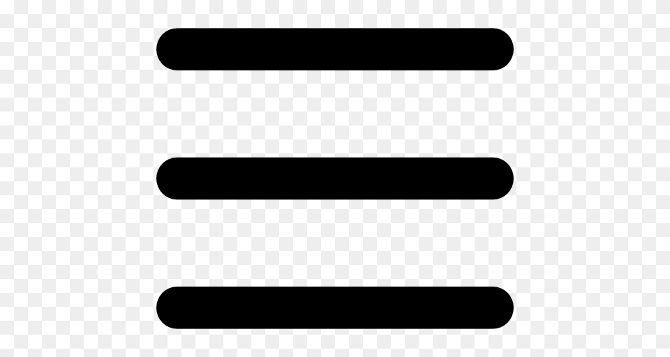 Menu Three Horizontal Lines Symbol, Cutlery, Fork Png Image
