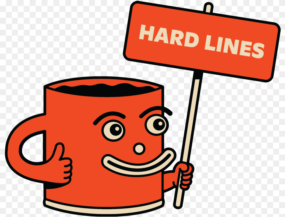 Menu U2014 Hard Lines Coffee Orange Line, Cup, Beverage, Coffee Cup, Cutlery Free Png