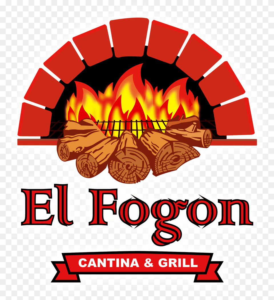 Menudo Traditional New El Fogon Cantina And Grill Pan Am Railways Logo, Fireplace, Indoors, Bonfire, Fire Free Transparent Png