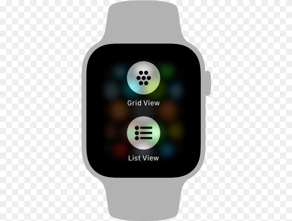 Menus Elements Watchos Human Interface Guidelines Ui Design Watch Frame, Wristwatch, Digital Watch, Electronics, Person Free Png