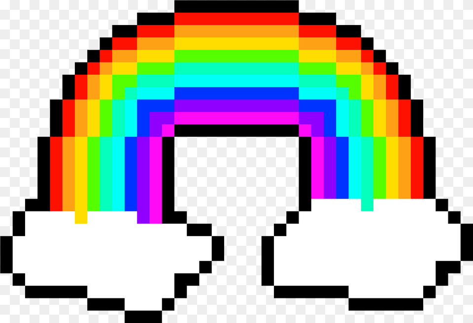 Meow Deadpool Logo Pixel Art, First Aid, Nature, Outdoors, Rainbow Free Png