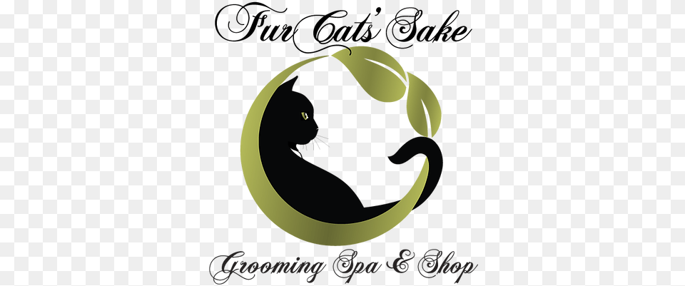 Meow Grooming Spa And Shop Black Cat Logo, Ball, Sport, Tennis, Tennis Ball Free Png Download