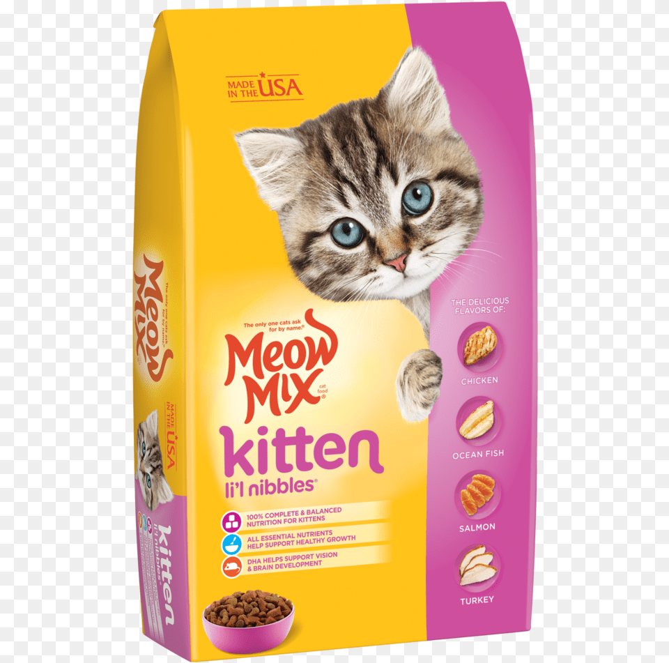 Meow Mix Kitten Food, Animal, Cat, Mammal, Pet Png