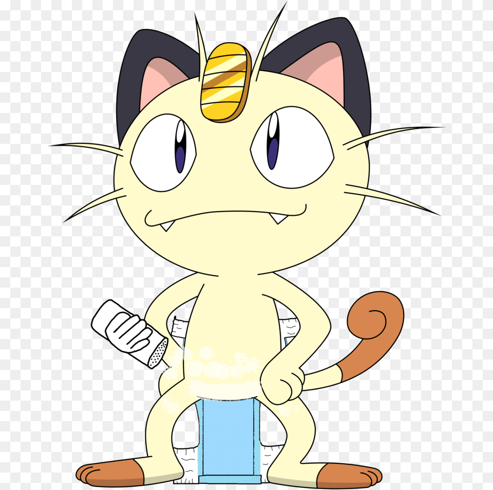 Meowth Being Cat, Cartoon, Book, Comics, Publication Free Png Download