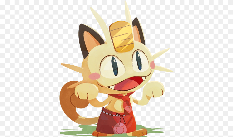 Meowth Game Pokemon Cafe Mix, Cartoon Free Png Download