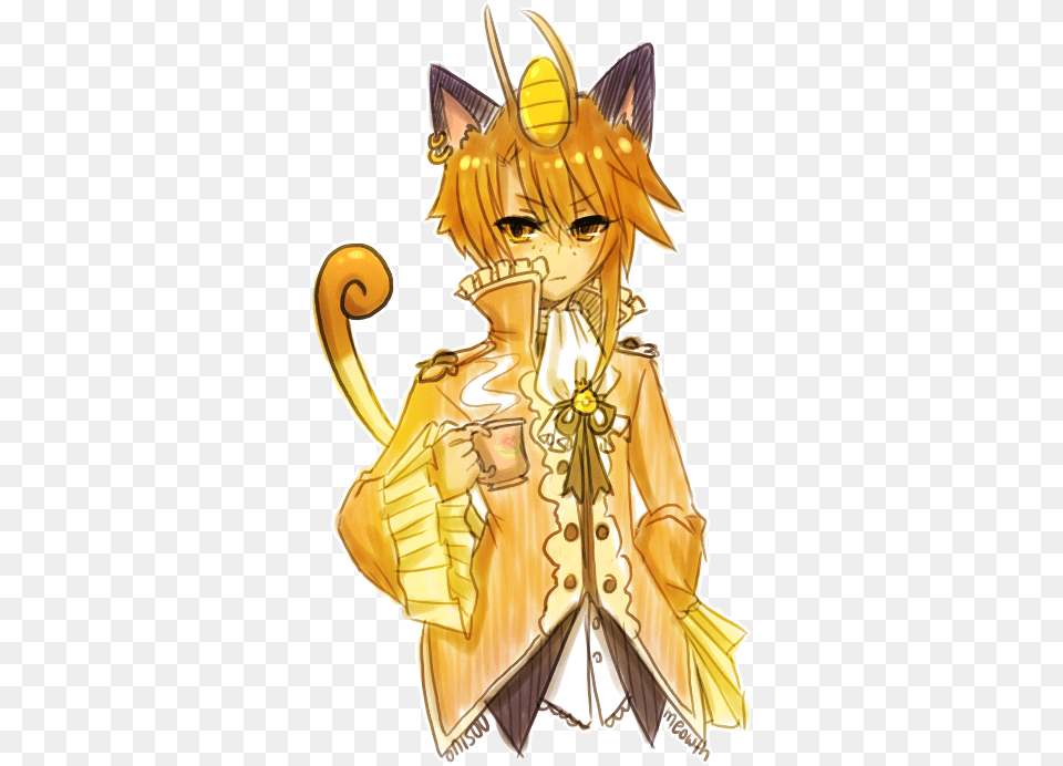 Meowth Gijinka Pokemon Human Characters Meowth Gijinka, Book, Comics, Publication, Person Free Png