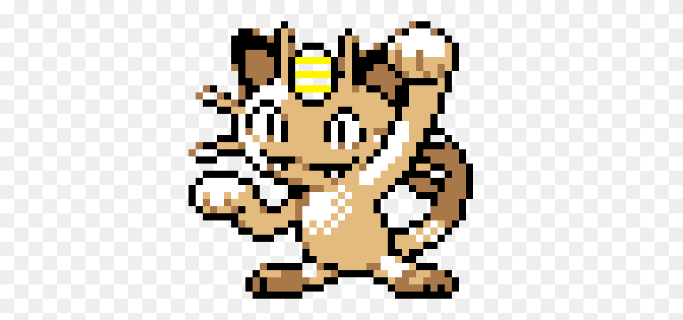 Meowth Pixel Art Maker, Qr Code, Ball, Handball, Sport Png Image