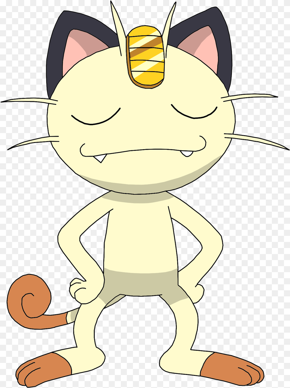 Meowth Standing Vector By, Cartoon, Baby, Person, Face Png