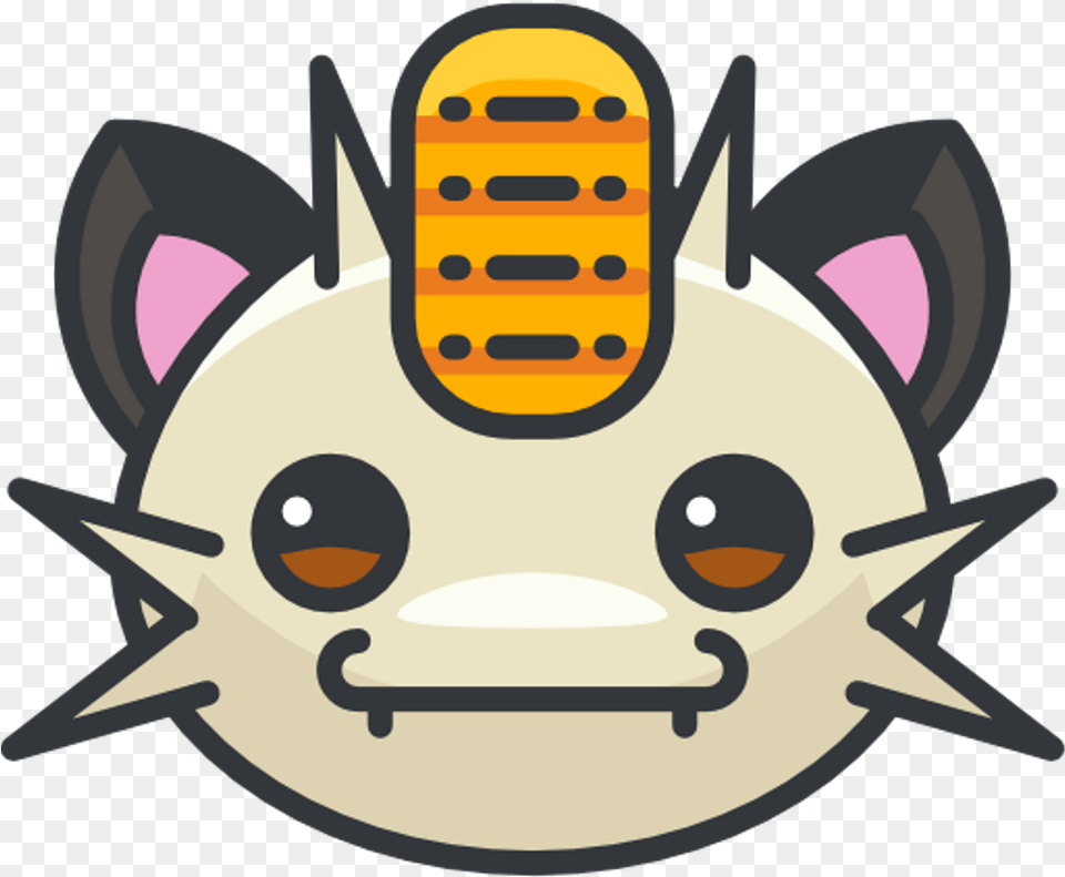 Meowth Sticker Pokemon Ico, Burger, Food Free Png