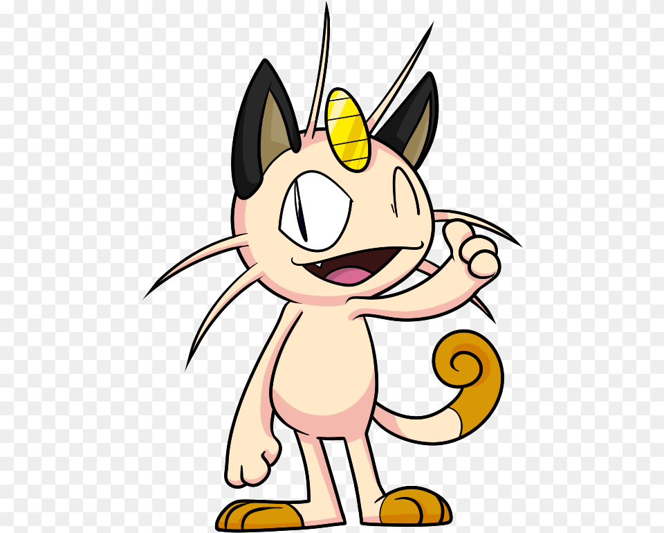 Meowth U2014 Weasyl Fictional Character, Cartoon, Animal, Fish, Sea Life Free Transparent Png