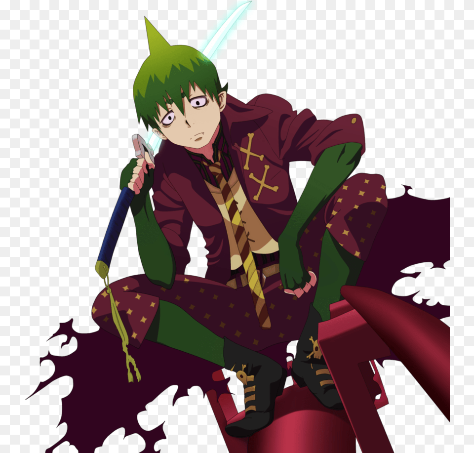 Mephisto Blue Exorcist Anime Characters, Book, Comics, Publication, Person Free Png Download