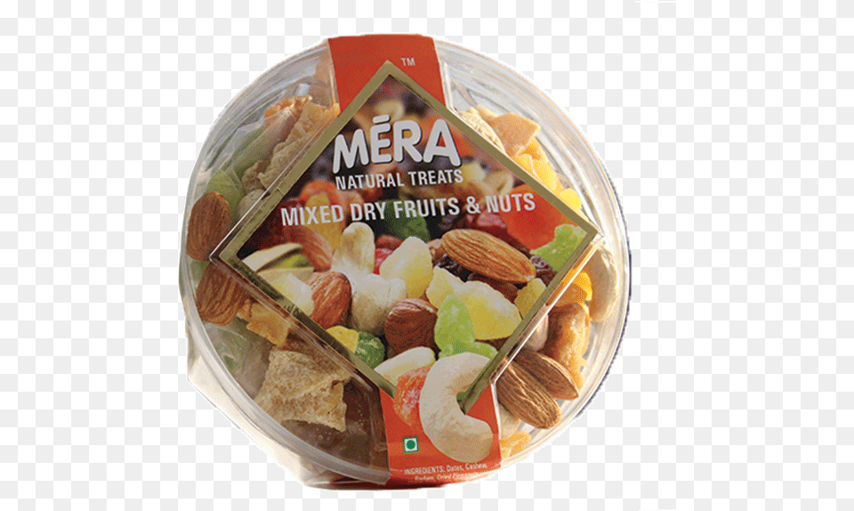 Mera Natural Treats Mixed Dry Fruits And Nuts, Food, Snack, Produce, Sandwich Free Png Download