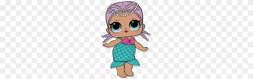 Merbaby, Baby, Person, Doll, Toy Free Png