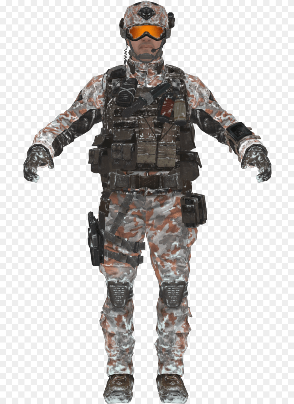 Merc Assault Snow Model Boii Black Ops 2 Snow Mercs, Adult, Male, Man, Military Free Png Download