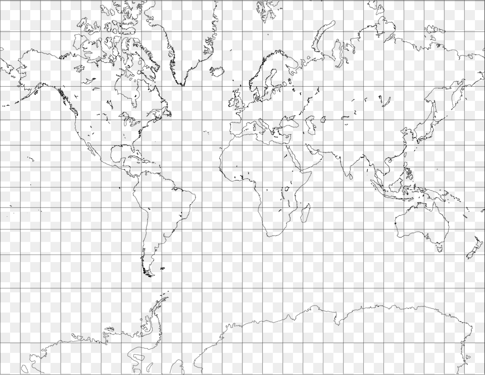 Mercator Map, Chart, Plot, Atlas, Diagram Free Transparent Png