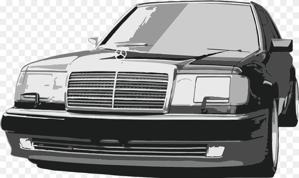 Mercedes 500 E Car Vector Graphic On Pixabay Mercedes Vector, Sedan, Transportation, Vehicle, Bumper Free Png Download