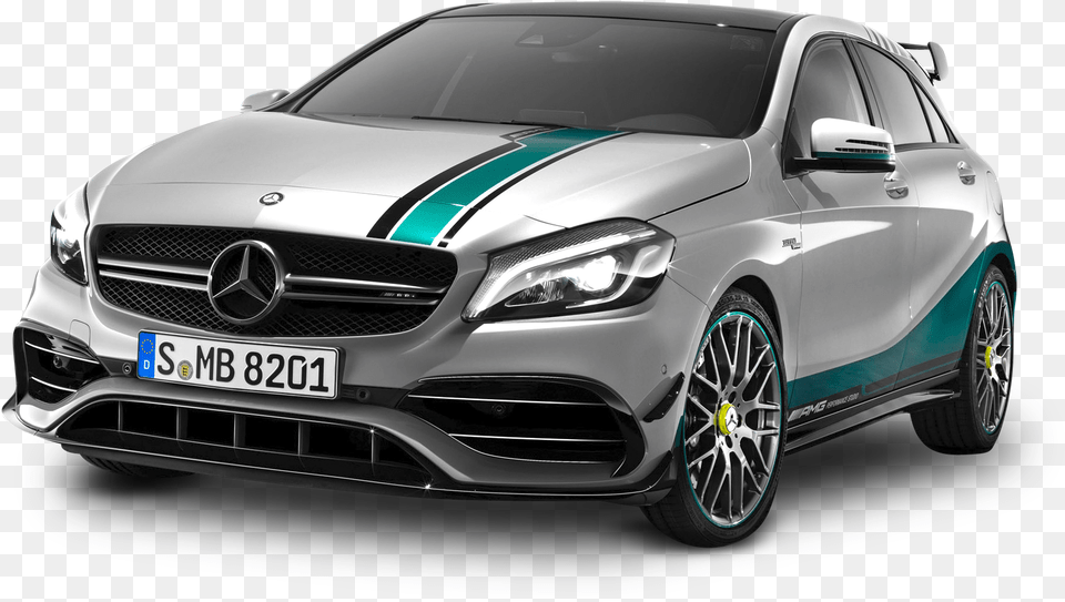 Mercedes A Class Lewis Hamilton, Car, Sedan, Transportation, Vehicle Free Transparent Png