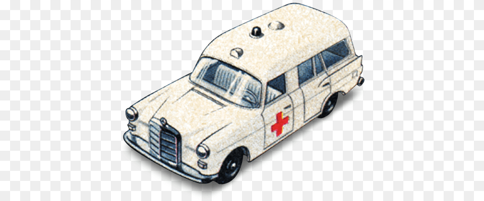 Mercedes Benz Ambulance Icon 1960s Matchbox Cars Icons Old Ambulance Icon, Transportation, Van, Vehicle, Car Png Image