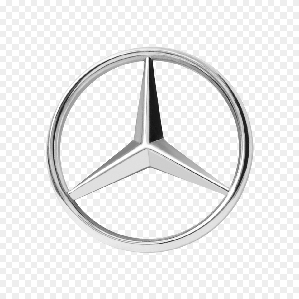 Mercedes Benz Logo, Emblem, Symbol, Machine, Wheel Free Png Download