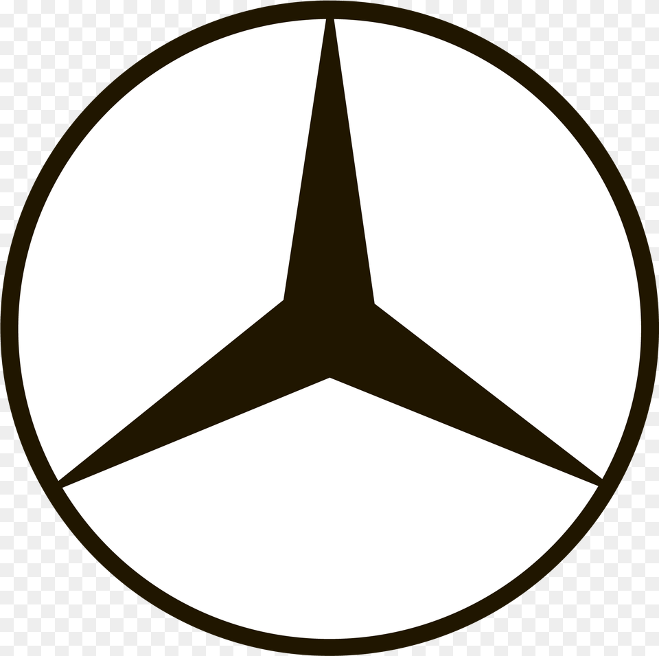 Mercedes Benz Logo Clipart, Star Symbol, Symbol, Astronomy, Moon Free Png Download