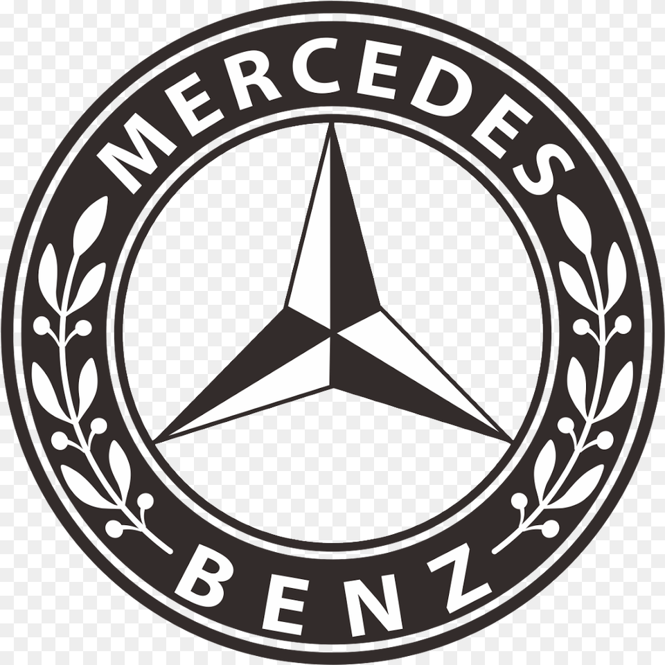 Mercedes Benz Logo Clipart Mercedes Benz Logo Round, Symbol, Emblem Png Image