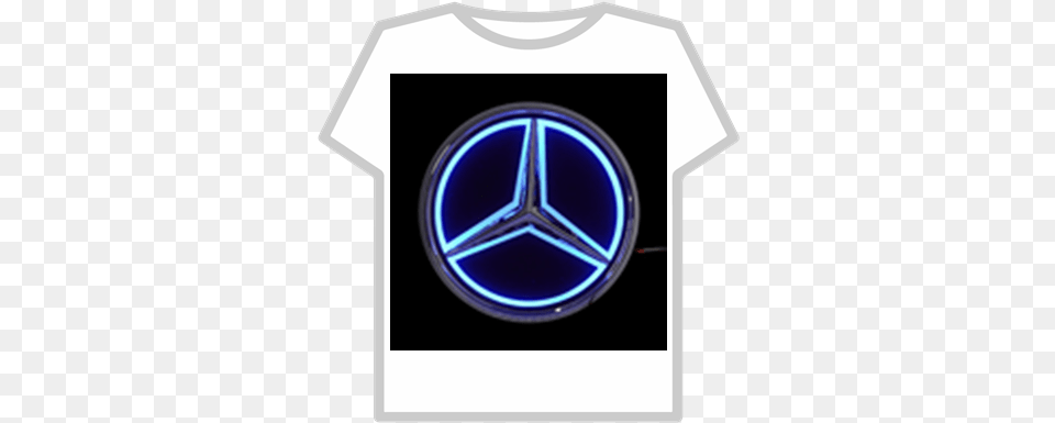 Mercedes Benz Logo Roblox Diner, Clothing, T-shirt, Light, Symbol Free Png Download