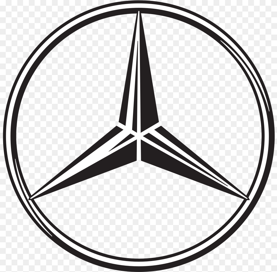 Mercedes Benz Logo Rosa, Symbol, Star Symbol, Emblem Free Png Download