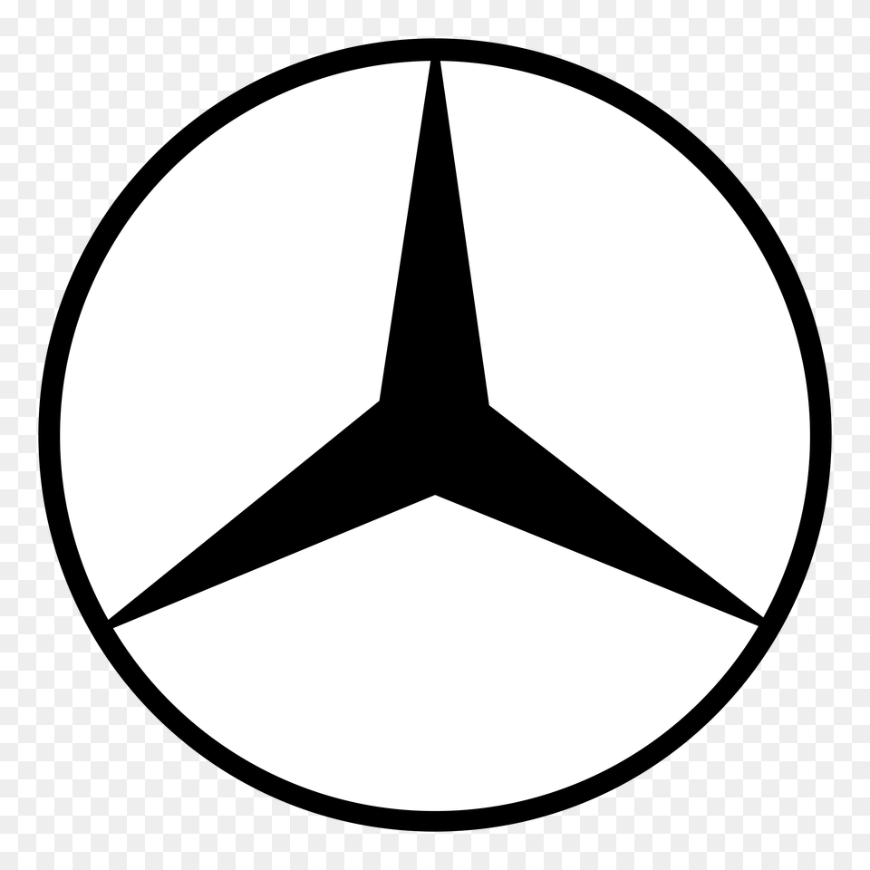 Mercedes Benz Logo Transparent Vector, Star Symbol, Symbol, Astronomy, Moon Png