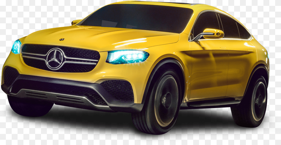Mercedes Benz Mercedes Glc Coupe Yellow, Alloy Wheel, Vehicle, Transportation, Tire Free Png Download