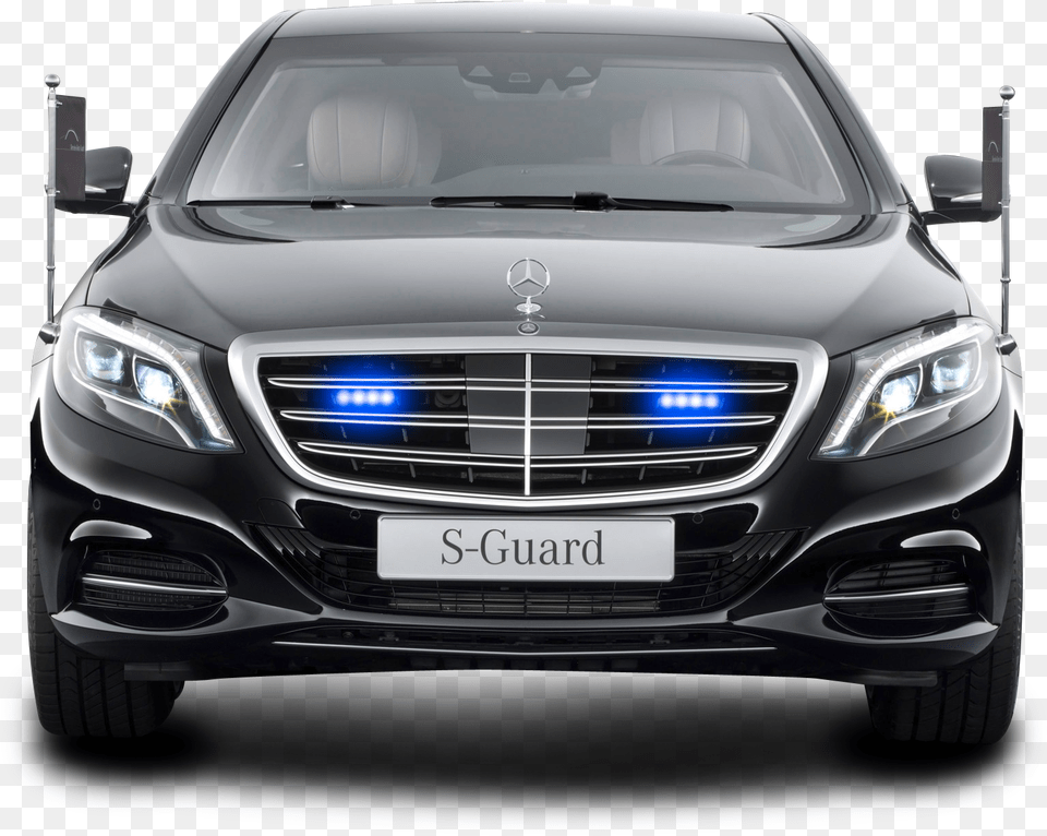 Mercedes Benz S 600 Guard President Black Car Image President Car, Transportation, Vehicle, Bumper, License Plate Free Png