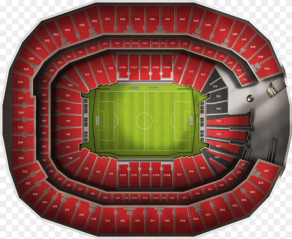 Mercedes Benz Stadium Atlanta Section 131 Row Png