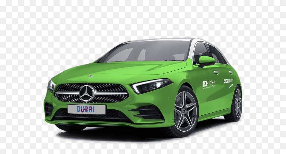 Mercedes Car Udrive Dubai, Transportation, Vehicle, Sedan, Machine Png